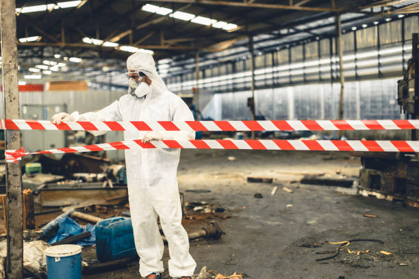 Professional Crime Scene Cleanup technician working in Clute, TX